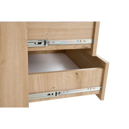 Komoda NW 9 system Newada 140 cm dąb artisan antracyt  długa z szufladami